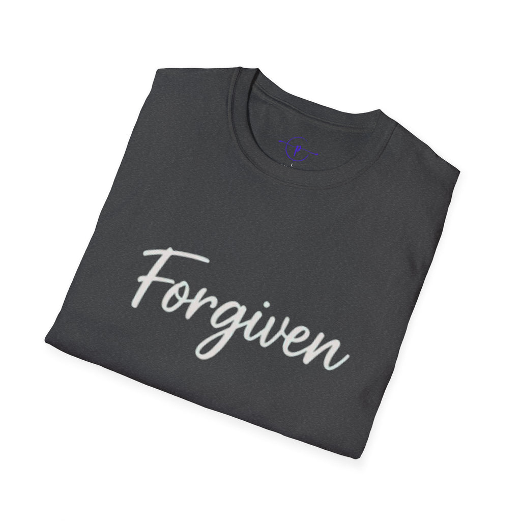 Forgiven Unisex T-Shirt, Inspirational Tee, Casual Wear, Everyday Fashion, Gift for Friends, Motivational Apparel