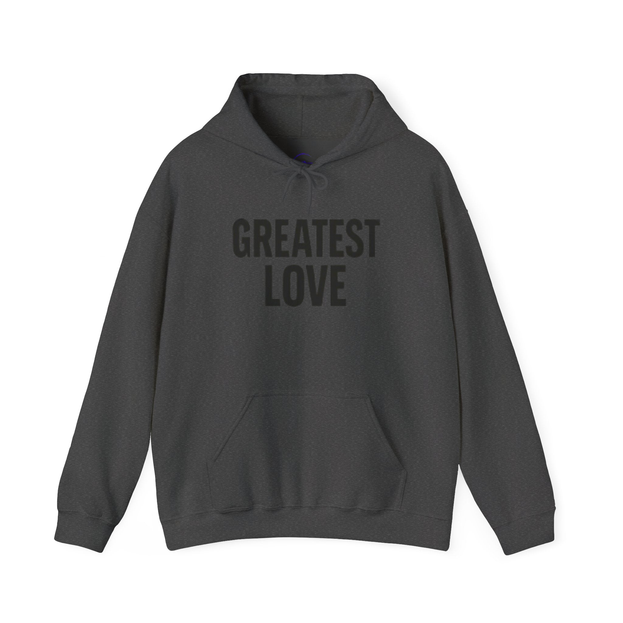 Unisex Hooded Sweatshirt - Greatest Love | Cozy Gift for Her, Inspirational Hoodie, Faith-Based Apparel, Christian Gift, Everyday Comfort