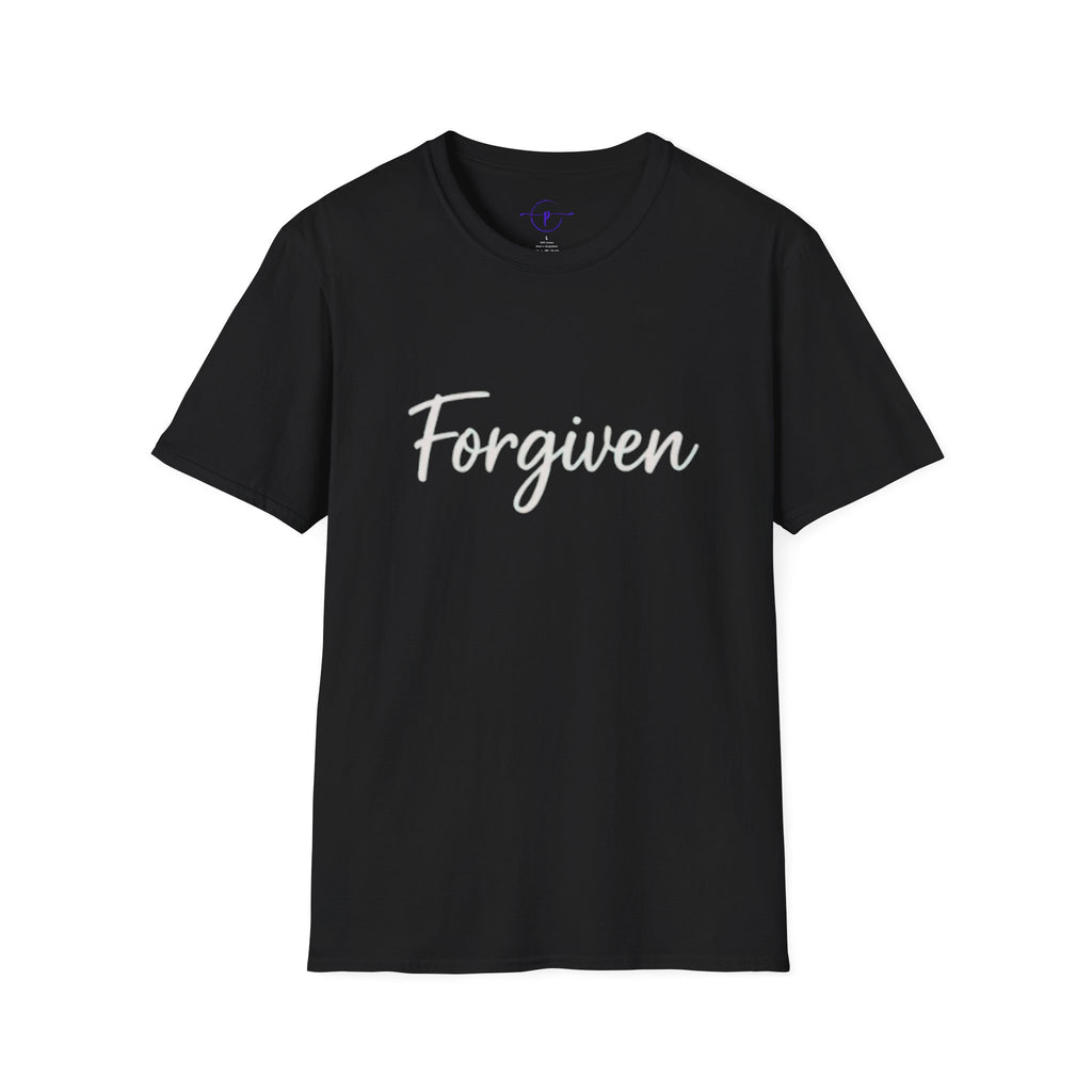 Forgiven Unisex T-Shirt, Inspirational Tee, Casual Wear, Everyday Fashion, Gift for Friends, Motivational Apparel