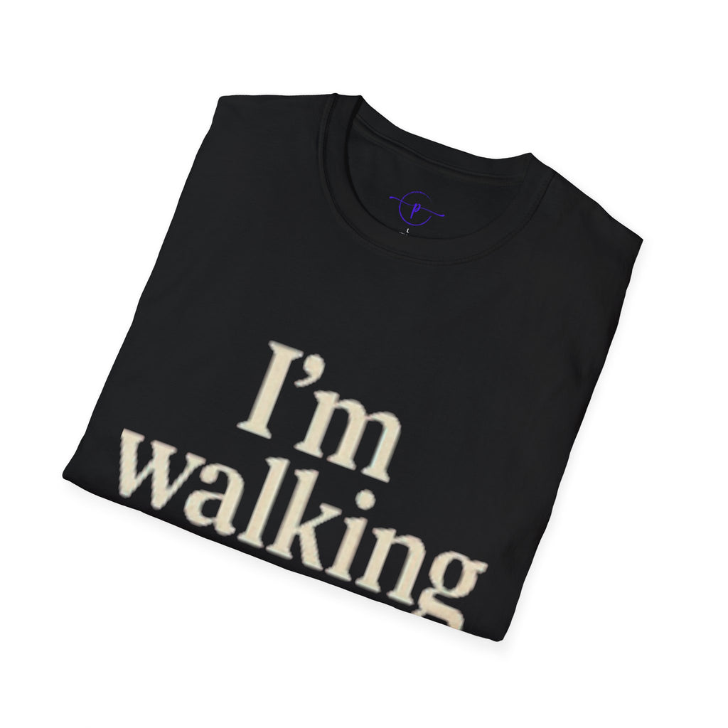 Faith-Inspired Walking T-Shirt | Unisex Softstyle Tee for Everyday Comfort, Motivational Gift, Casual Wear, Spiritual Apparel