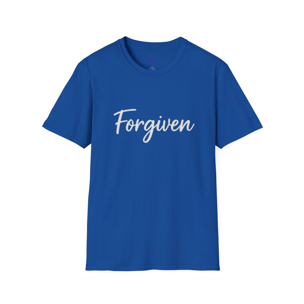 Forgiven Unisex T-Shirt, Inspirational Tee, Casual Wear, Everyday Fashion, Gift for Friends, Motivational Apparel