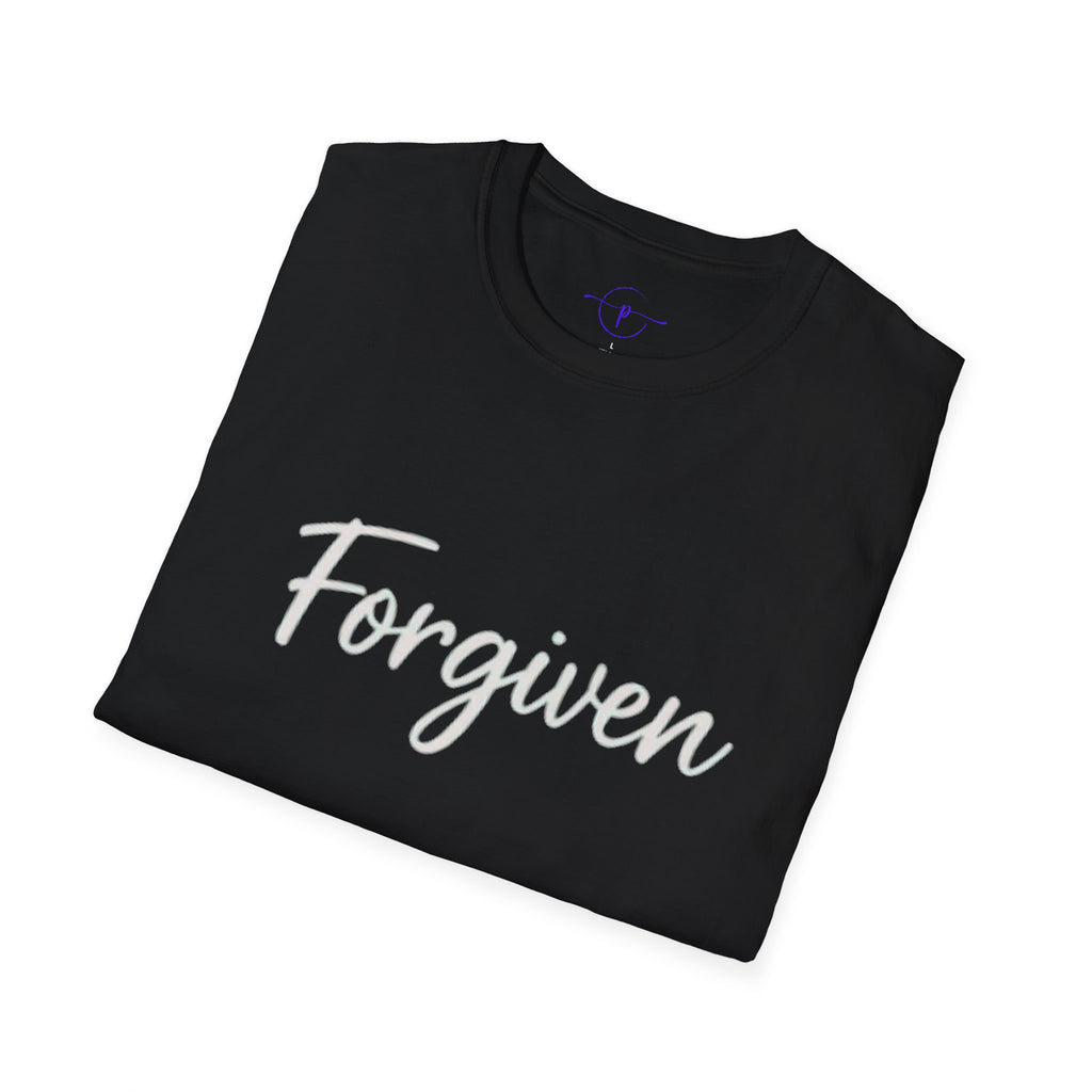 Forgiven Unisex T-Shirt, Inspirational Tee, Casual Wear, Everyday Fashion, Gift for Friends, Motivational Apparel