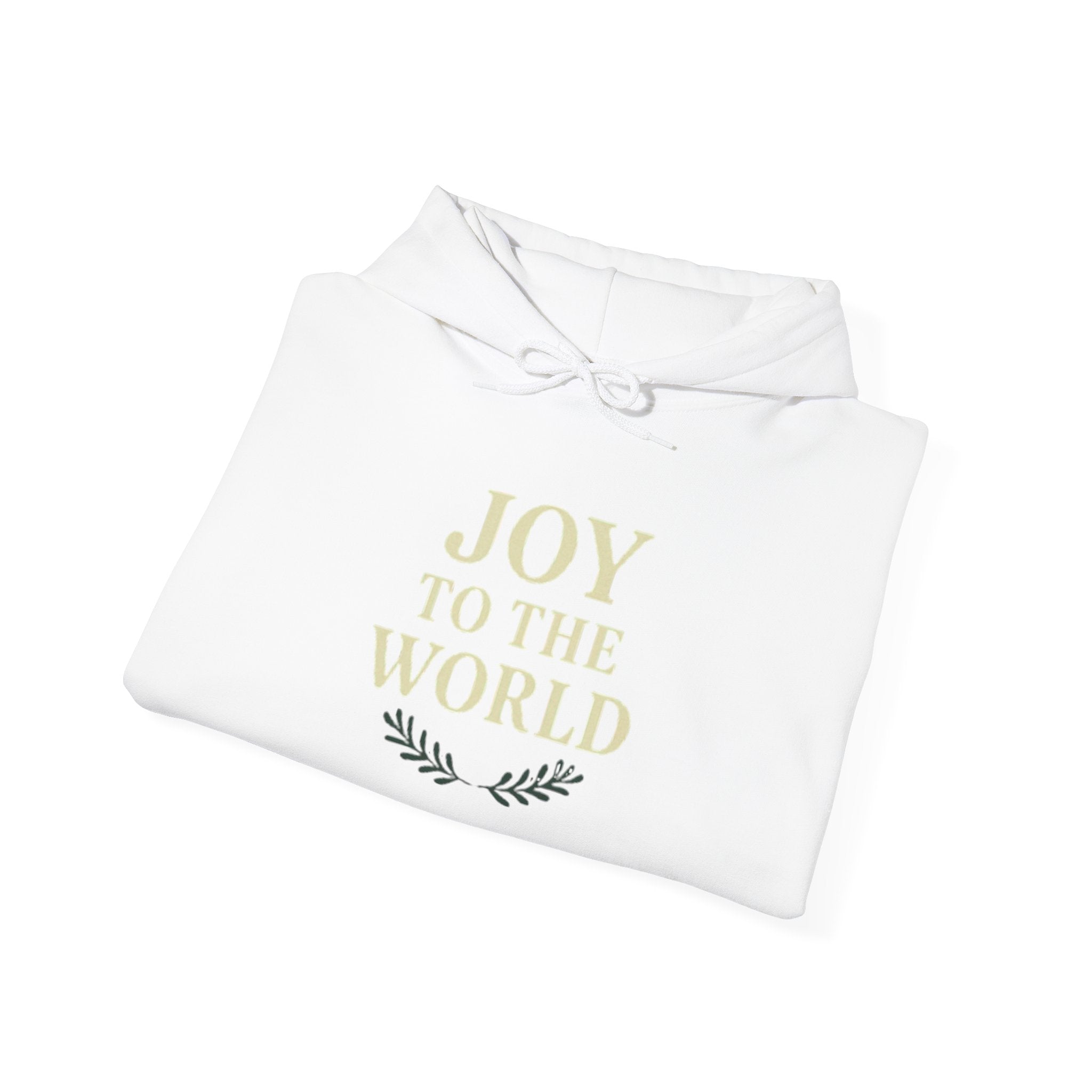 Joy to the World Unisex Heavy Blend Hooded Sweatshirt, Cozy Gift for Christmas, Holiday Comfort Wear, Festive Apparel, Seasonal Layering