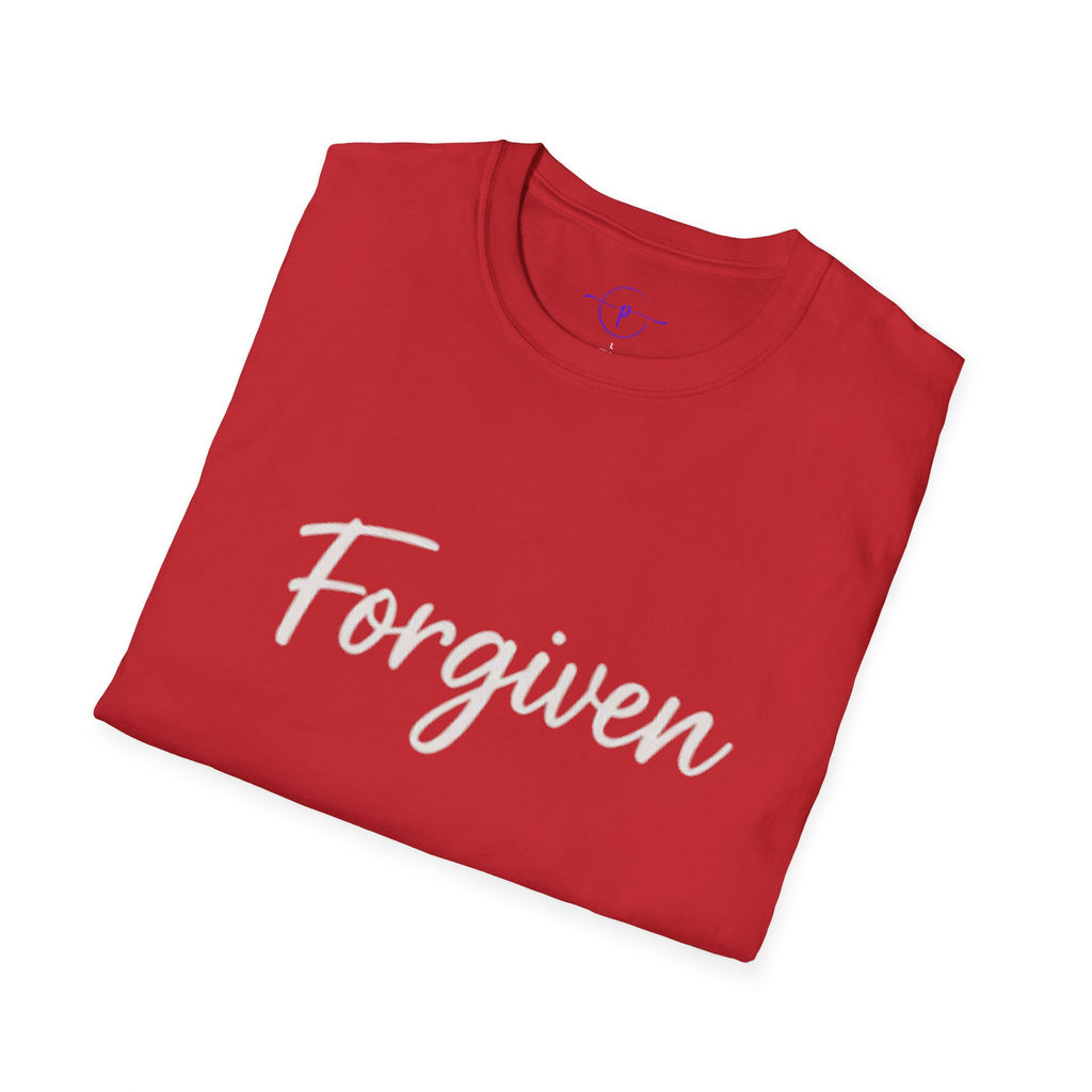 Forgiven Unisex T-Shirt, Inspirational Tee, Casual Wear, Everyday Fashion, Gift for Friends, Motivational Apparel