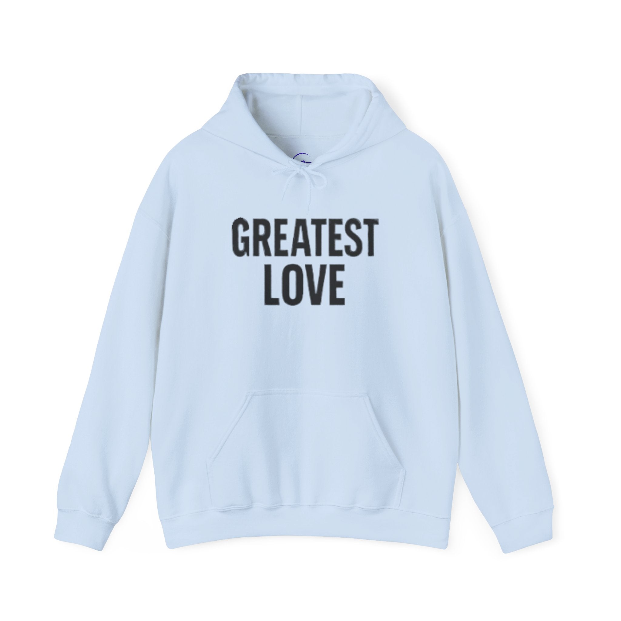 Unisex Hooded Sweatshirt - Greatest Love | Cozy Gift for Her, Inspirational Hoodie, Faith-Based Apparel, Christian Gift, Everyday Comfort