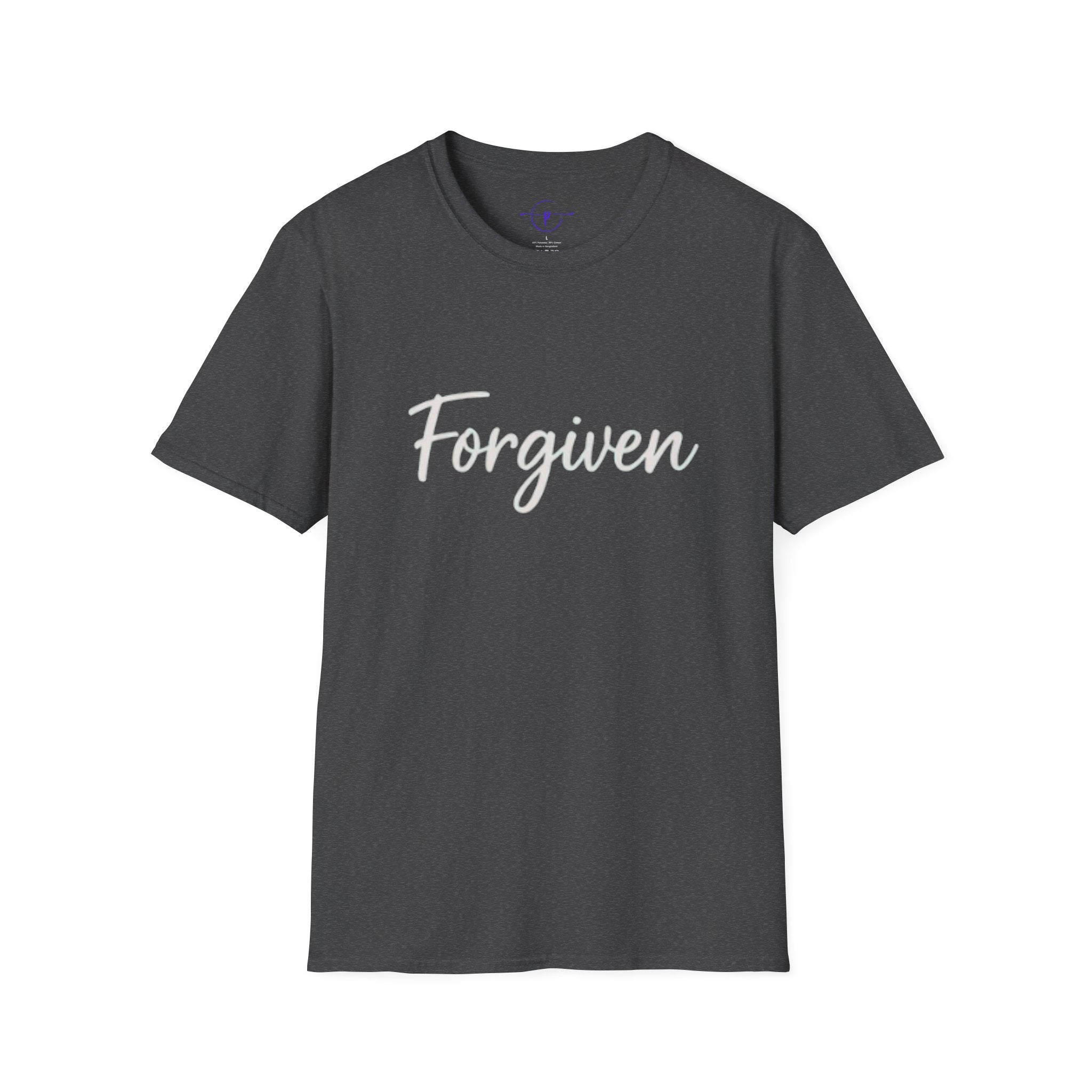 Forgiven Unisex T-Shirt, Inspirational Tee, Casual Wear, Everyday Fashion, Gift for Friends, Motivational Apparel