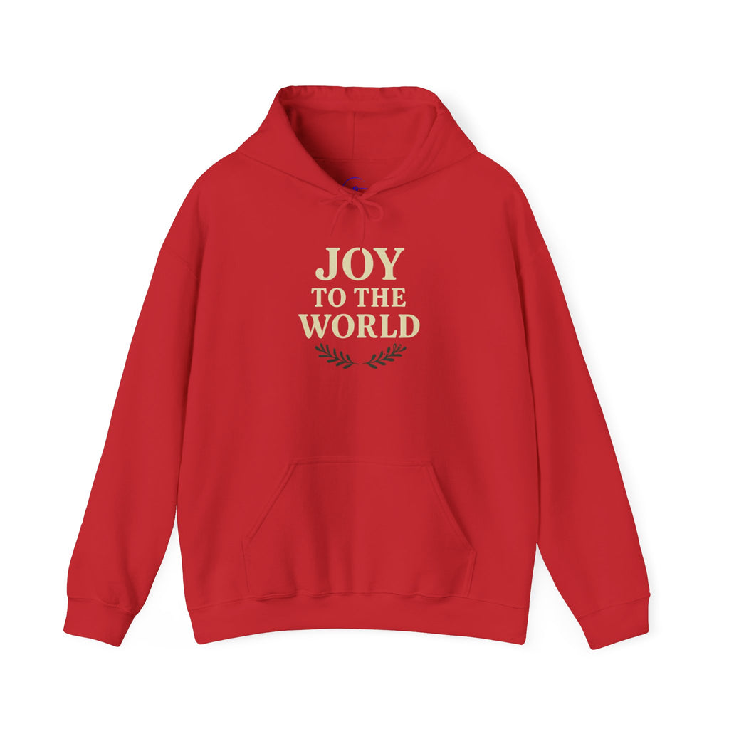 Joy to the World Unisex Heavy Blend Hooded Sweatshirt, Cozy Gift for Christmas, Holiday Comfort Wear, Festive Apparel, Seasonal Layering