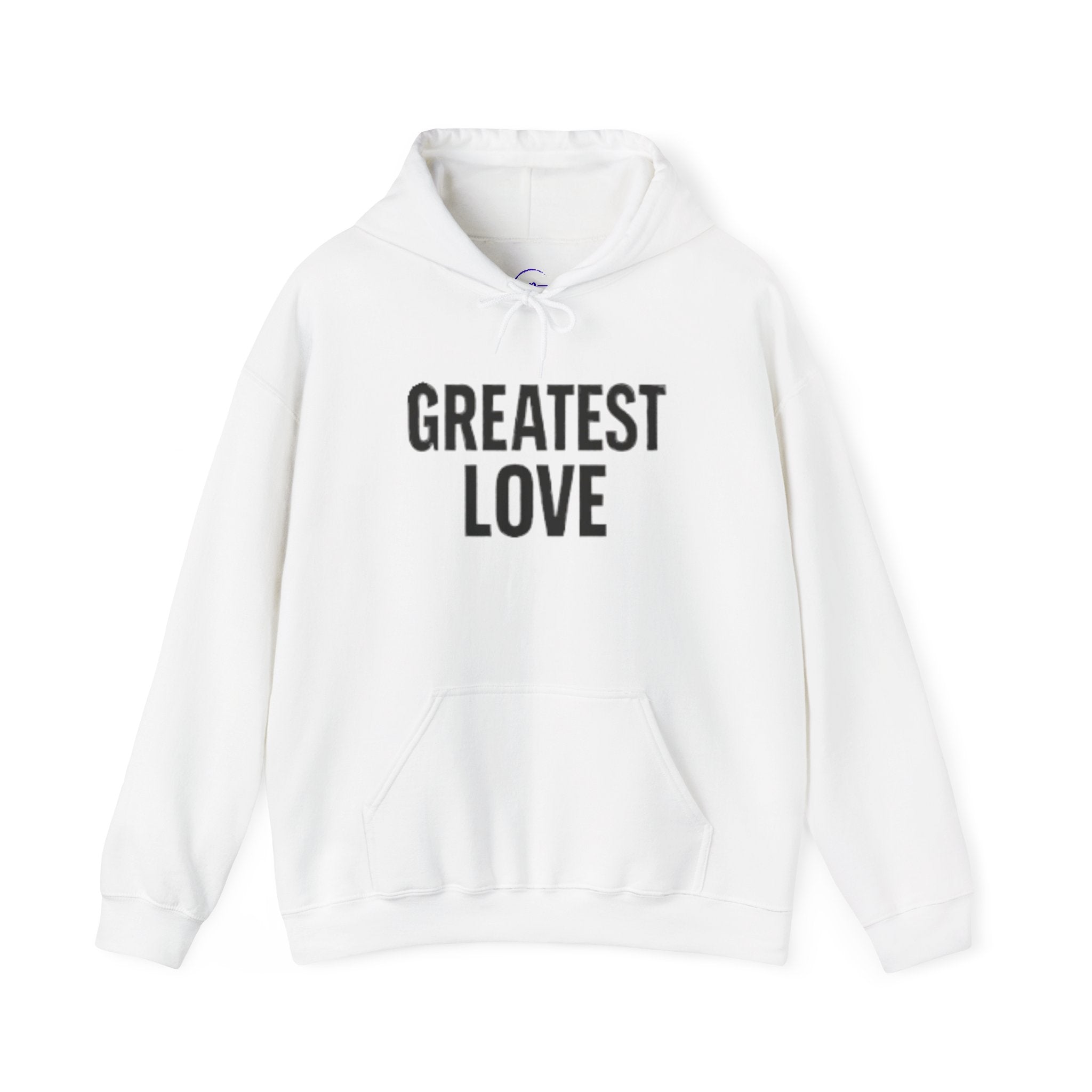 Unisex Hooded Sweatshirt - Greatest Love | Cozy Gift for Her, Inspirational Hoodie, Faith-Based Apparel, Christian Gift, Everyday Comfort